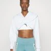 Puma Fit Move Crop Hoodie - Hoodie - Icy Blue -Gant shop 8855e2d1101e468d9c4370276799e5bc