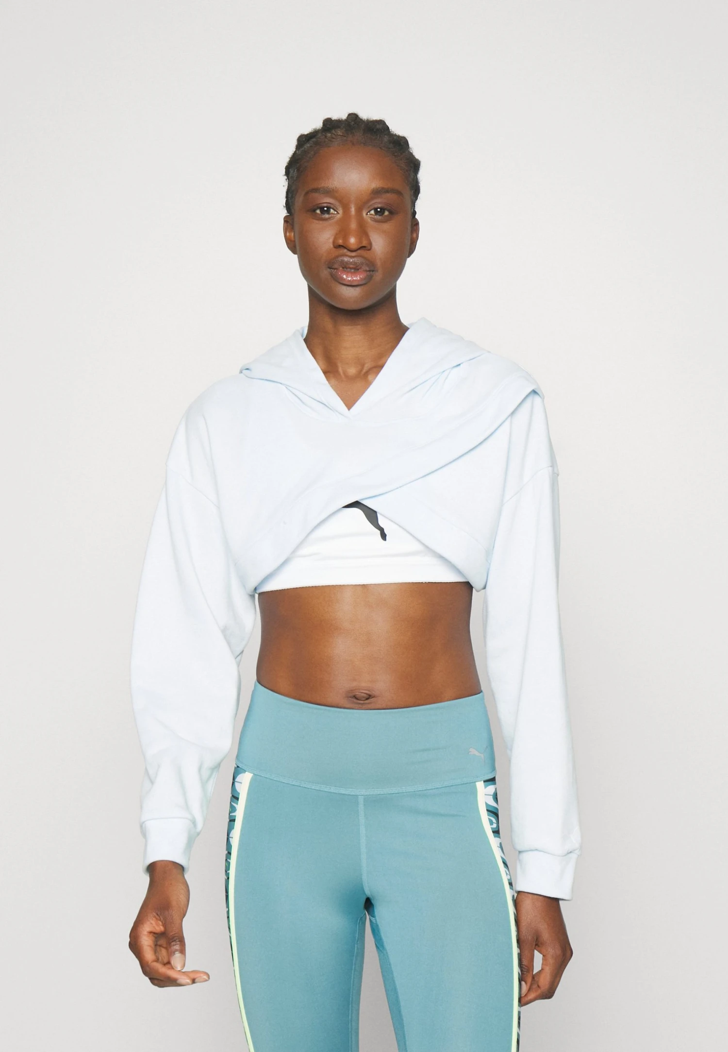Puma Fit Move Crop Hoodie - Hoodie - Icy Blue 3 Puma Fit Move Crop Hoodie - Hoodie - Icy Blue