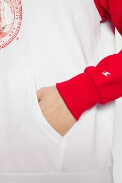 Champion Hooded - Hoodie - White/Red -Gant shop 886342a1388640a3b6cbc5f43ea67b7b scaled