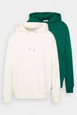 YOURTURN 2 Pack Unisex - Hoodie - Off-White/Green