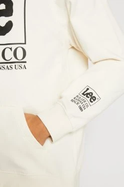 Lee Loose Logo - Hoodie - Ecru -Gant shop 89bddeb8edad412bb549e3d78e056d4d scaled