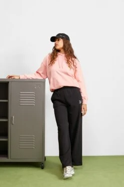 Alternative view of Puma Downtown Oversized Graphic Hoodie- Hoodie - Peach Smoothie