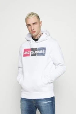Jack & Jones Ecorp Logo Noos - Hoodie - White