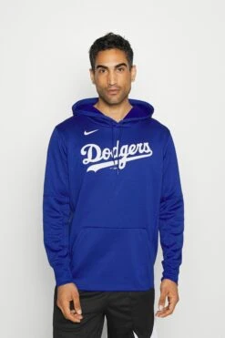Nike Performance Mlb Los Angeles Dodgers - Hoodie - Rush Blue