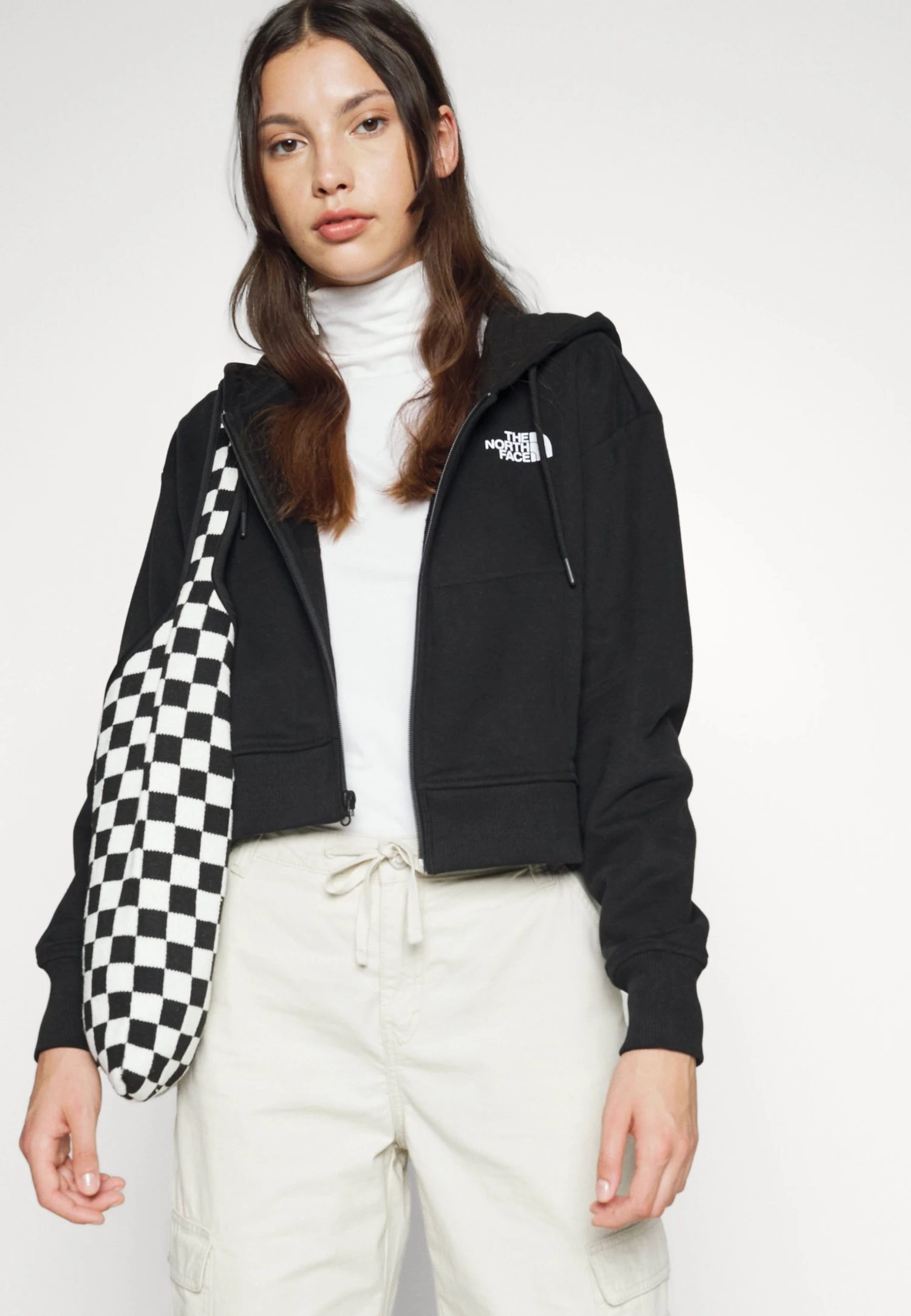 The North Face Icon Crop Full Zip Hoodie - Sweatjakke - Black 8 The North Face Icon Crop Full Zip Hoodie - Sweatjakke - Black - Bilde 6