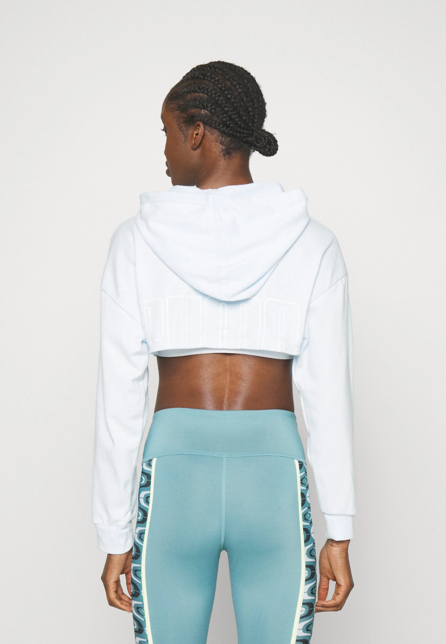 Puma Fit Move Crop Hoodie - Hoodie - Icy Blue 5 Puma Fit Move Crop Hoodie - Hoodie - Icy Blue - Bilde 3