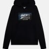 Jack & Jones Junior Jcologan- Hoodie - Navy Blazer -Gant shop 8f0b698aa3c8455ea52ba7f85fcd9ab9