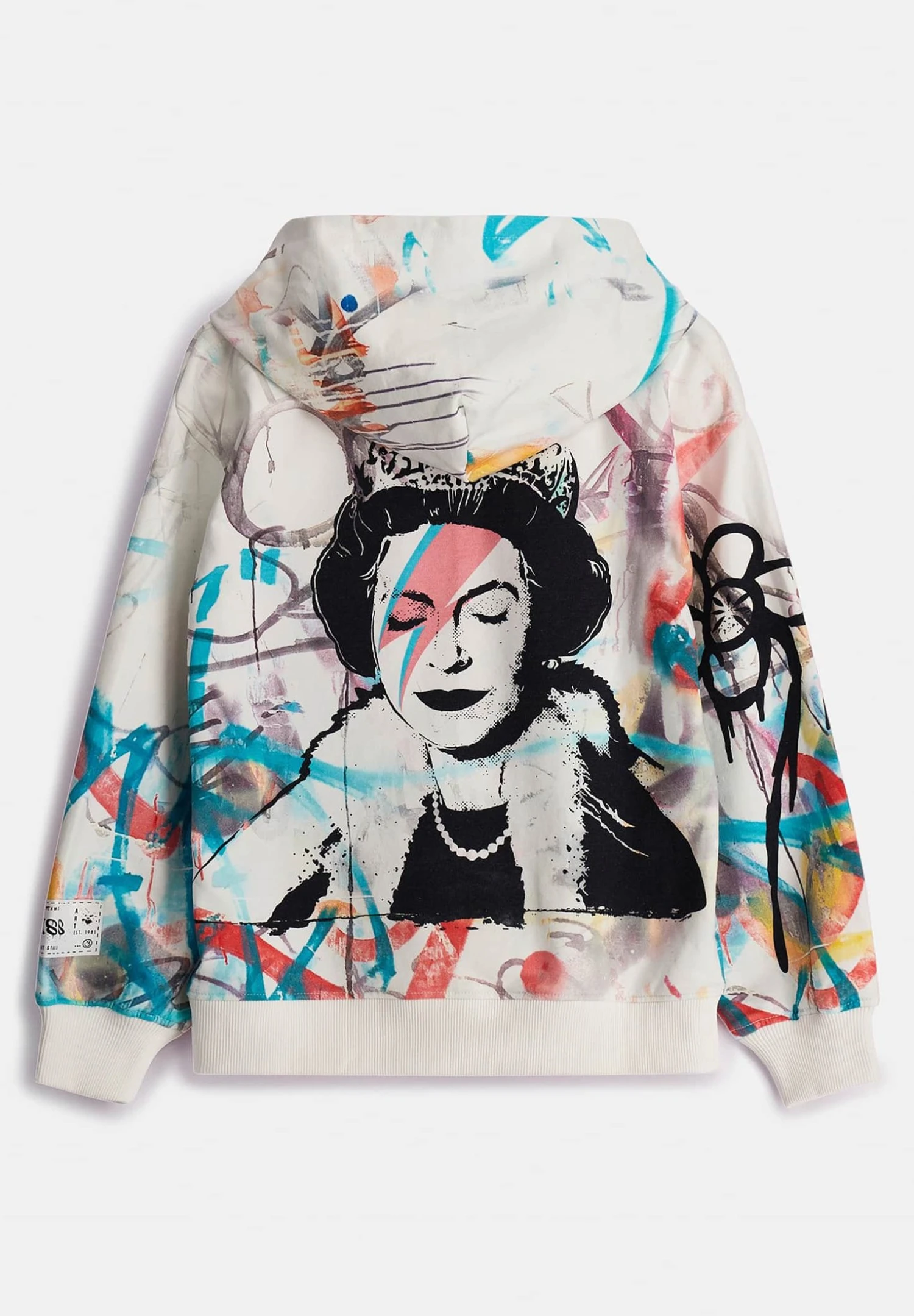Guess Junior Ls Queen Graffiti Hoodie - Sweatshirt - Street Art Print 4 Guess Junior Ls Queen Graffiti Hoodie - Sweatshirt - Street Art Print - Bilde 2