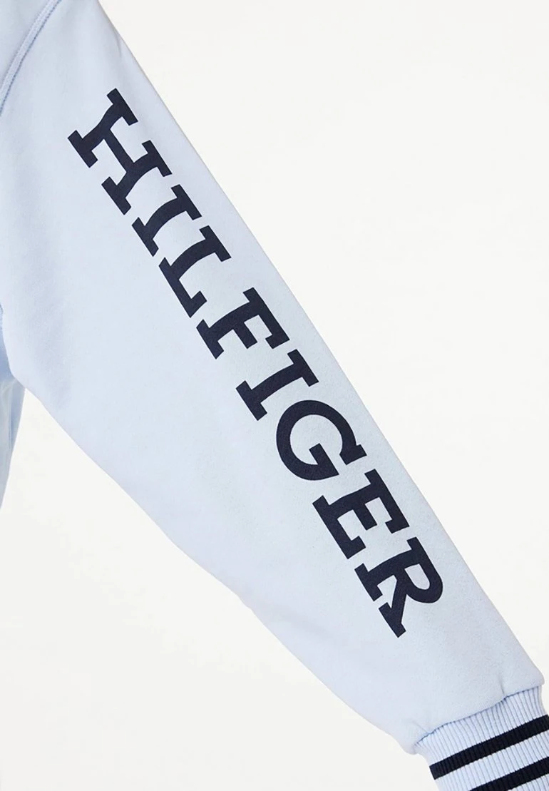 Tommy Hilfiger Monotype Slv Crop - Hoodie - Breezy Blue 8 Tommy Hilfiger Monotype Slv Crop - Hoodie - Breezy Blue - Bilde 6
