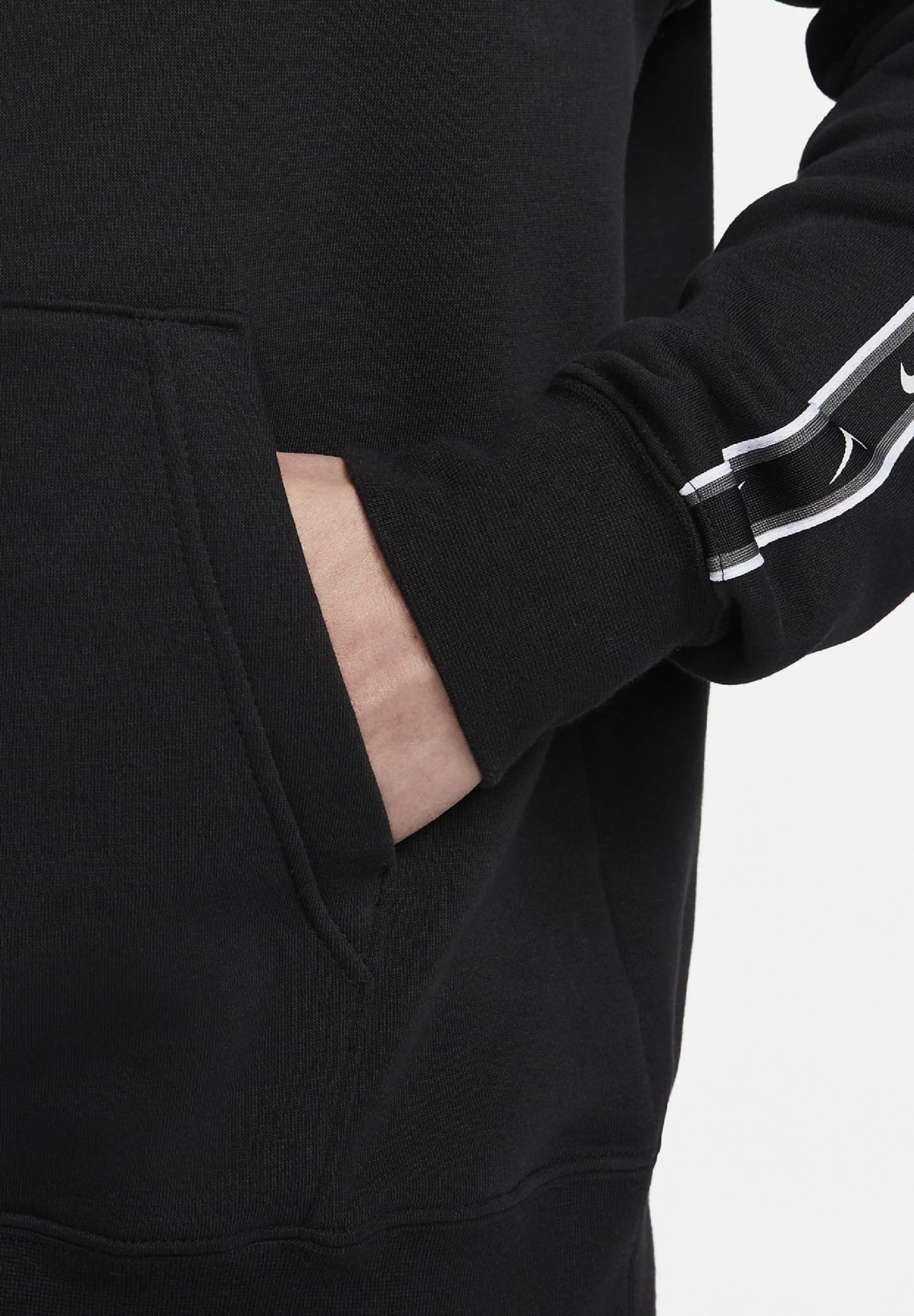 Nike Sportswear Repeat- Hoodie - Black Black White 6 Nike Sportswear Repeat- Hoodie - Black Black White - Bilde 4