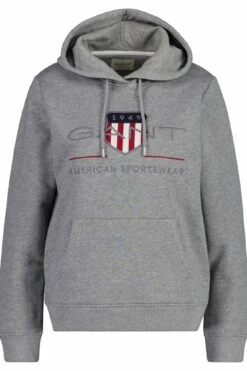 Gant Rel Archive Shield - Hoodie - Grey Melange