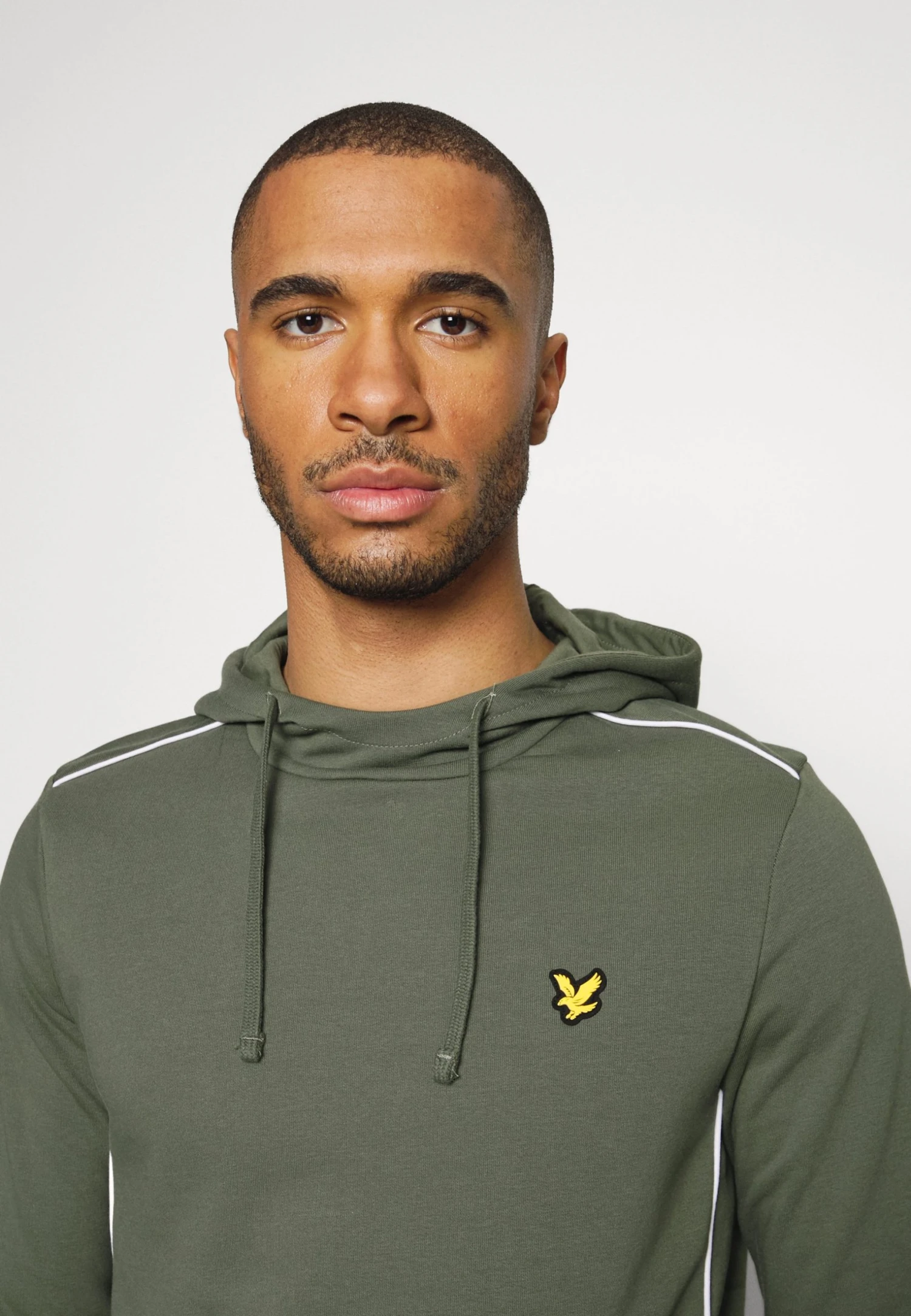 Lyle & Scott Hoodie With Contrast Piping - Hoodie - Cactus Green 6 Lyle & Scott Hoodie With Contrast Piping - Hoodie - Cactus Green - Bilde 4