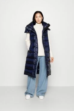 Alternative view of Blauer Fashion Long Detachable Hoodie - Vest - Blue