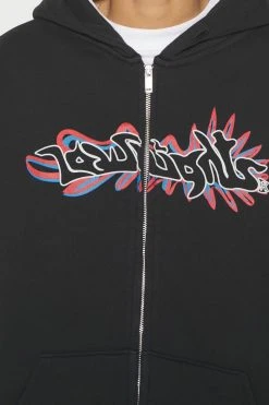 Low Lights Studios Warp Zip Hoodie Unisex - Sweatjakke - Black -Gant shop a0ea05d47c654608ac2613edc51cae6e scaled