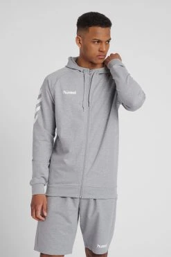 Hummel Zip Hoodie - Sweatjakke - Grey Melange