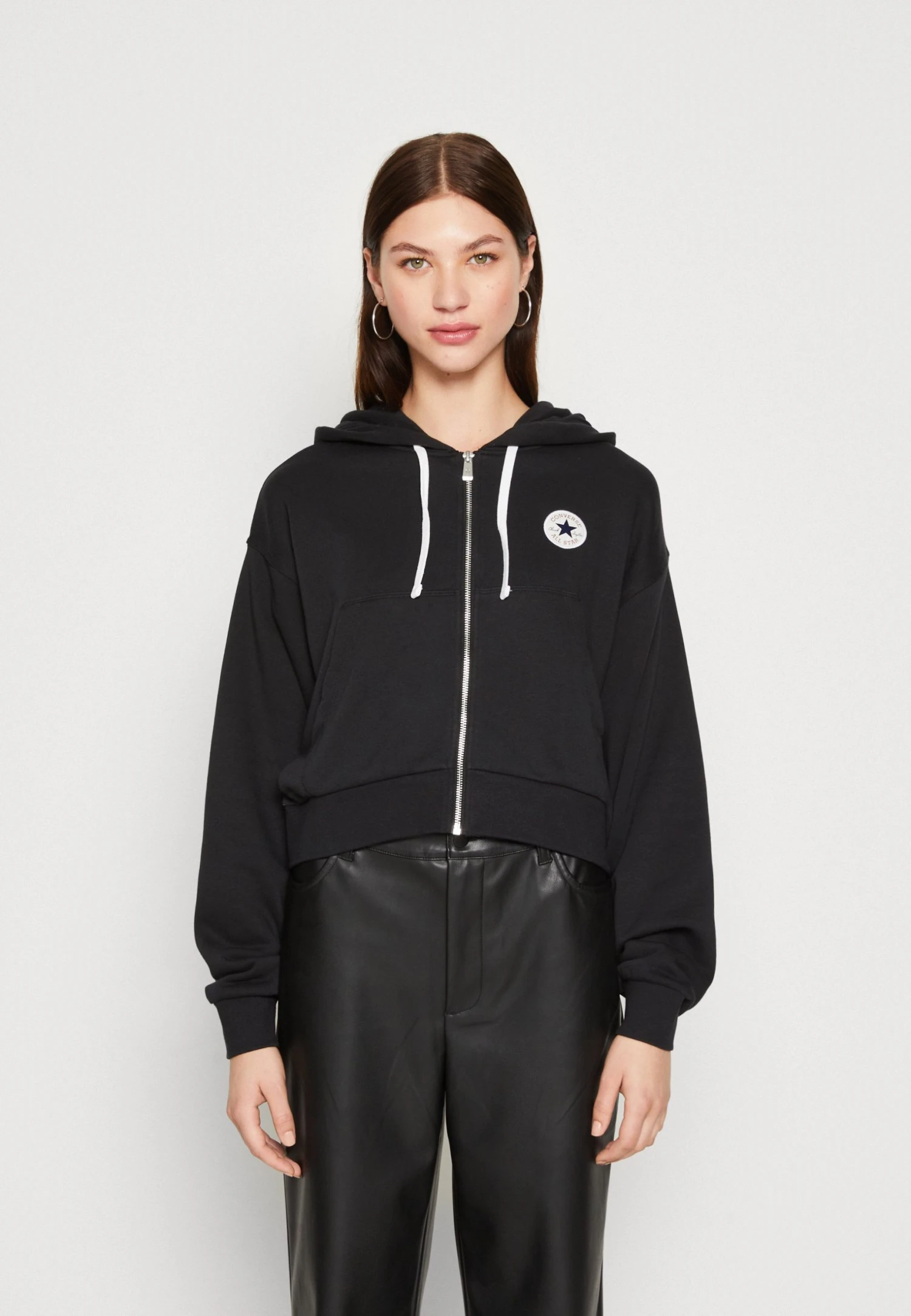 Converse Retro Chuck Taylor Full Zip Hoodie - Sweatjakke - Black 3 Converse Retro Chuck Taylor Full Zip Hoodie - Sweatjakke - Black