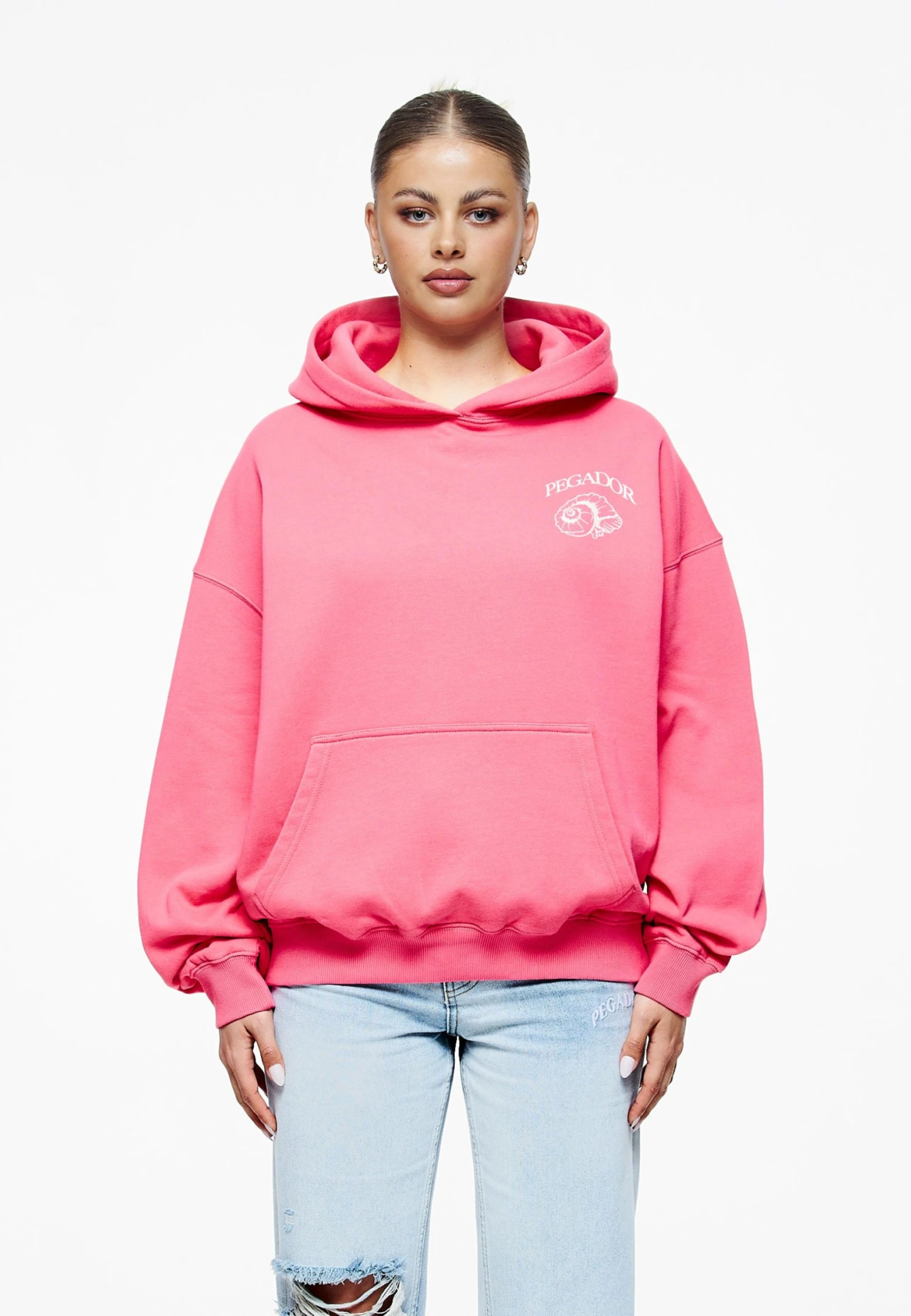 Pegador Metra Oversized Hoodie - Sweatshirt - Vintage Washed Strawberry 5 Pegador Metra Oversized Hoodie - Sweatshirt - Vintage Washed Strawberry - Bilde 3