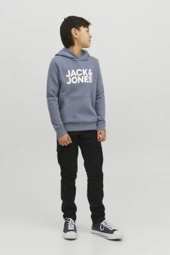 Jack & Jones Junior Jjecorp Logo- Hoodie - Flint Stone