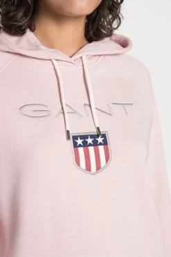 Gant Shield Hoodie - Hoodie - Preppy Pink -Gant shop a3ff38d83a2243e59cc67207b9b1cdff scaled