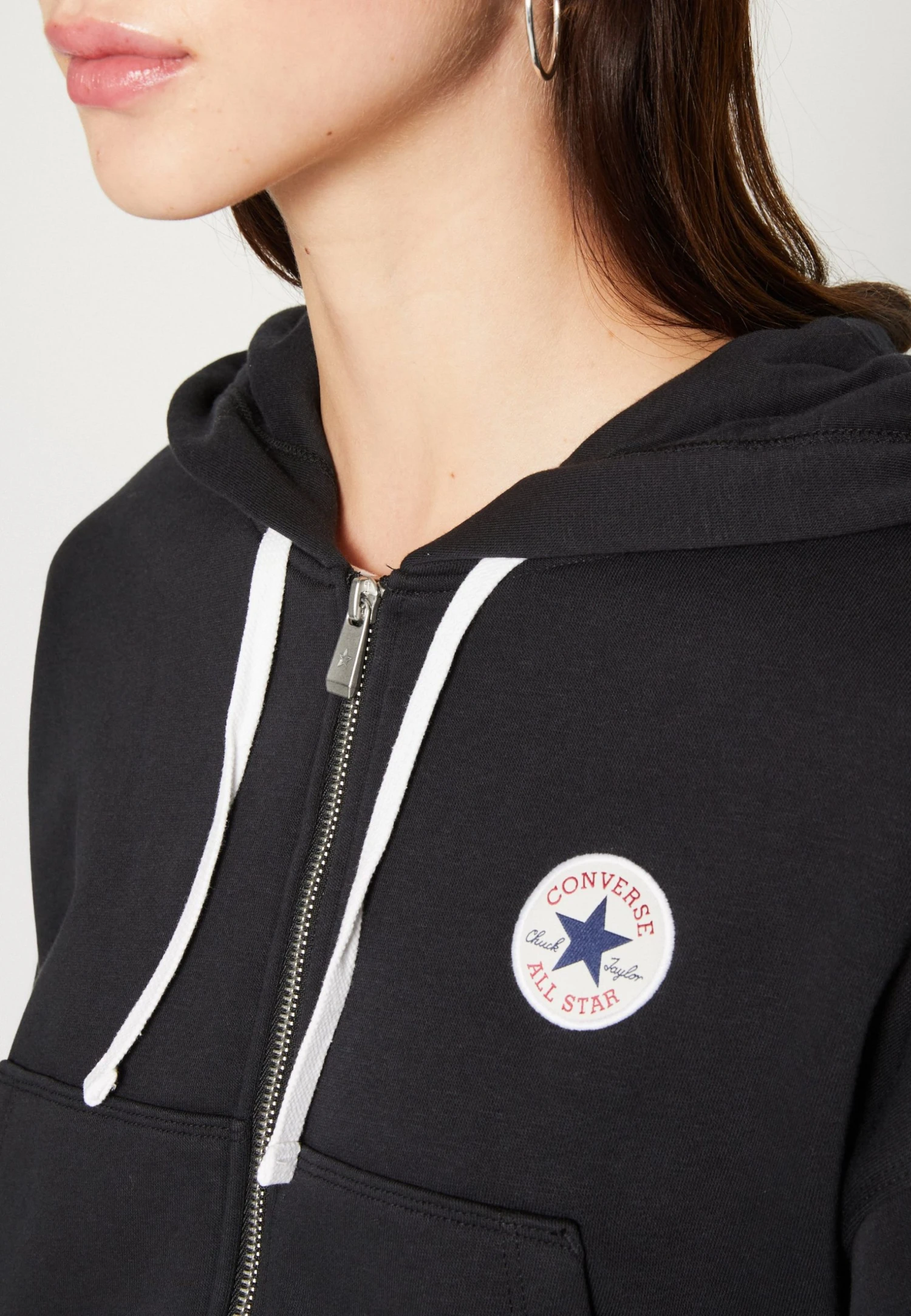 Converse Retro Chuck Taylor Full Zip Hoodie - Sweatjakke - Black 8 Converse Retro Chuck Taylor Full Zip Hoodie - Sweatjakke - Black - Bilde 6