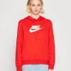 Nike Sportswear Club - Hoodie - University Red/White -Gant shop a660c880447f4937ba2b42af0e8ae1f3