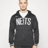Nike Performance Nba Brooklyn Nets City Edition Showtime Hooded Fullzip - Hoodie - Black Dark Steel Grey Black White -Gant shop a74fcb0dda044f82b308e8152ab67069