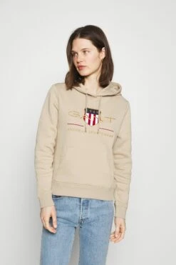 Gant Archive Shield Hoodie - Hoodie - Dry Sand