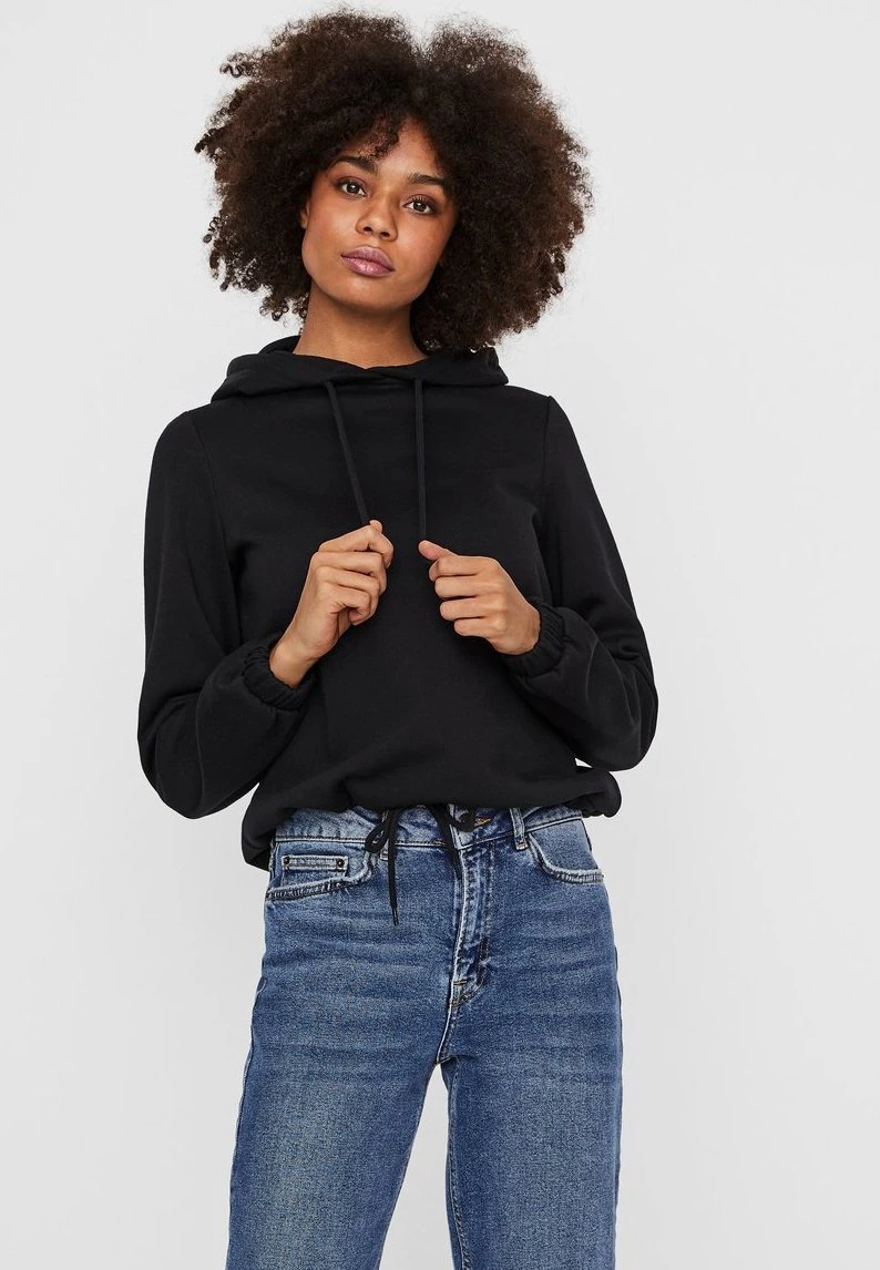 Vero Moda Vmnatalia Drawstring Hood- Hoodie - Black 3 Vero Moda Vmnatalia Drawstring Hood- Hoodie - Black