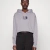 Calvin Klein Jeans Printed Box Cropped Hoodie - Hoodie - Lavender Aura