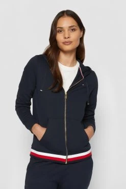 Tommy Hilfiger Heritage Zip Through Hoodie - Sweatjakke - Midnight