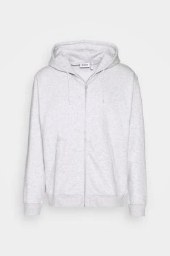 WEEKDAY Standard Zip Hoodie - Sweatjakke - Light Grey Melange -Gant shop aa31145625184242b6b59f3a8b3d20a7 scaled