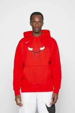 Nike Performance Chicago Bulls Essential Hoodie - Hoodie - University Red