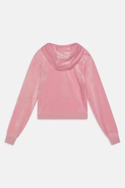 Alternative view of Juicy Couture Tonal Embro Zip Thru Hoodie- Sweatjakke - Pink Nectar