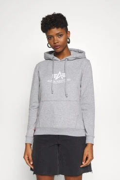 Alpha Industries New Basic Hoody - Hoodie - Grey Heather