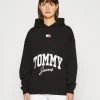 Tommy Jeans New Varsity Hoodie - Sweatshirt - Black -Gant shop adcc23cfe85943bb802d0b27e918e9dd
