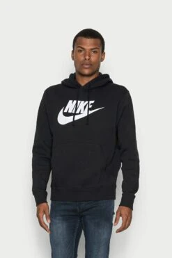 Nike Sportswear M Nsw Club Po Bb Gx - Hoodie - Black/White
