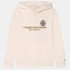 Tommy Hilfiger Crest Hoodie - Hoodie - Ancient White -Gant shop b0ed77ee9a854eac9fd6ace0461f84cb