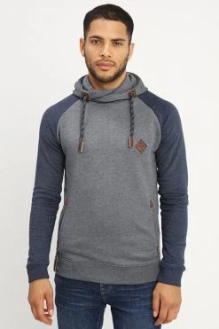 Indicode Jeans Dyott - Hoodie - Navy Mix