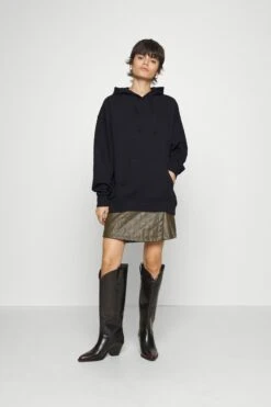 Alternative view of COLOURFUL REBEL Moon Oversized Hoodie - Sweatshirt - Black