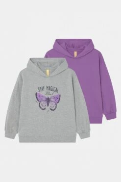 Friboo Hoodie 2 Pack - Sweatshirt - Purple/Light Grey