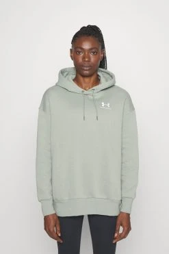 Under Armour Essential Hoodie - Hoodie - Grove Green/White