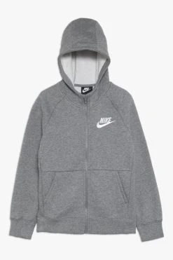 Nike Sportswear Club Hoodie - Sweatjakke - Carbon Heather/White
