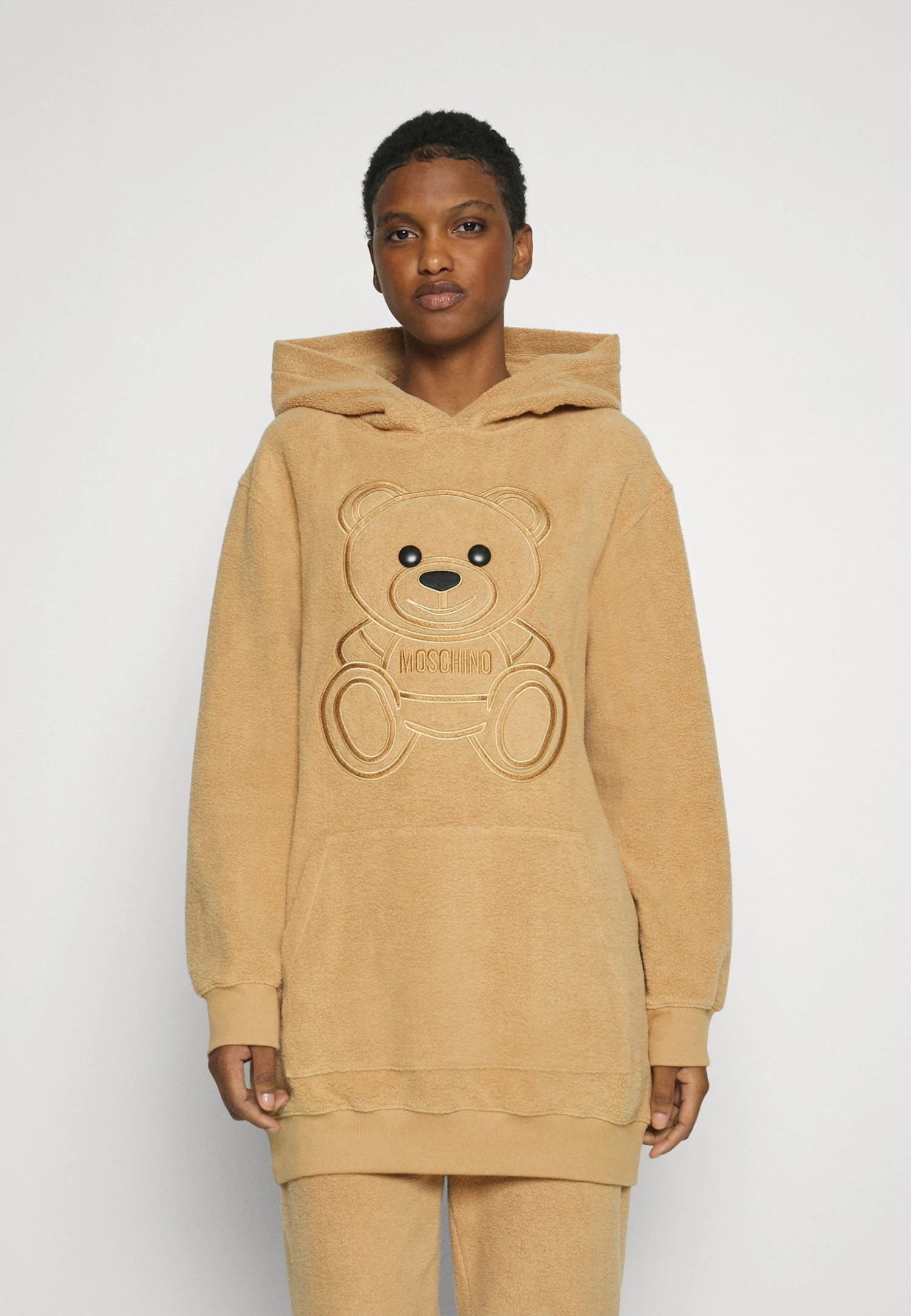 MOSCHINO Seasonal Teddy Bear - Hoodie - Fantasy Print Beige 3 MOSCHINO Seasonal Teddy Bear - Hoodie - Fantasy Print Beige