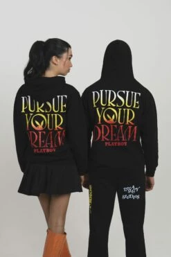LEGACY STUDIOS Playboy Pursue Your Dream Hoodie Unisex - Hoodie - Deep Black -Gant shop b9248cb5419141f0bfa216f1bb44ea57 scaled
