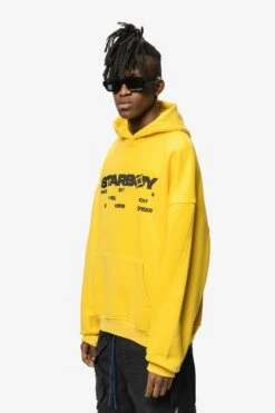 Pequs Starboy Logo Hoodie Unisex - Sweatshirt - Yellow -Gant shop b9a8c84e959d45568ee483a1a7615b9d scaled