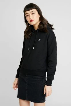 Calvin Klein Jeans Embroidery Hoodie - Hoodie - Black