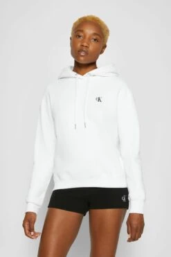 Calvin Klein Jeans Embroidery Hoodie - Hoodie - Bright White -Gant shop be38620dc5f947cdb137d0bd5688f4a9 scaled