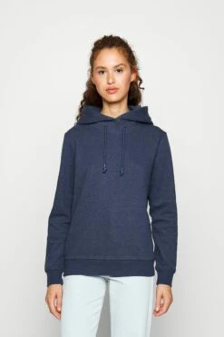 Anna Field Tall Hoodie - Mottled Dark Blue