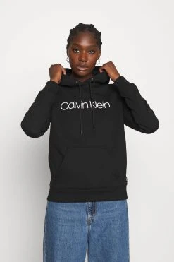 Calvin Klein Core Logo Hoodie - Hoodie - Black