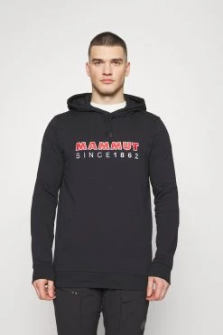 Mammut Hoody Men Logo - Hoodie - Black/Spicy